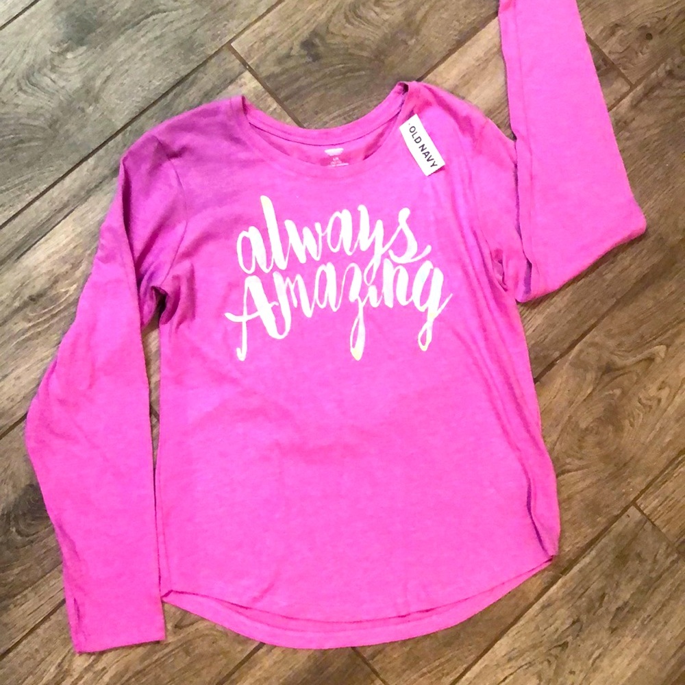 Girls Old Navy Long Sleeve Size 10-12 NWT Purple